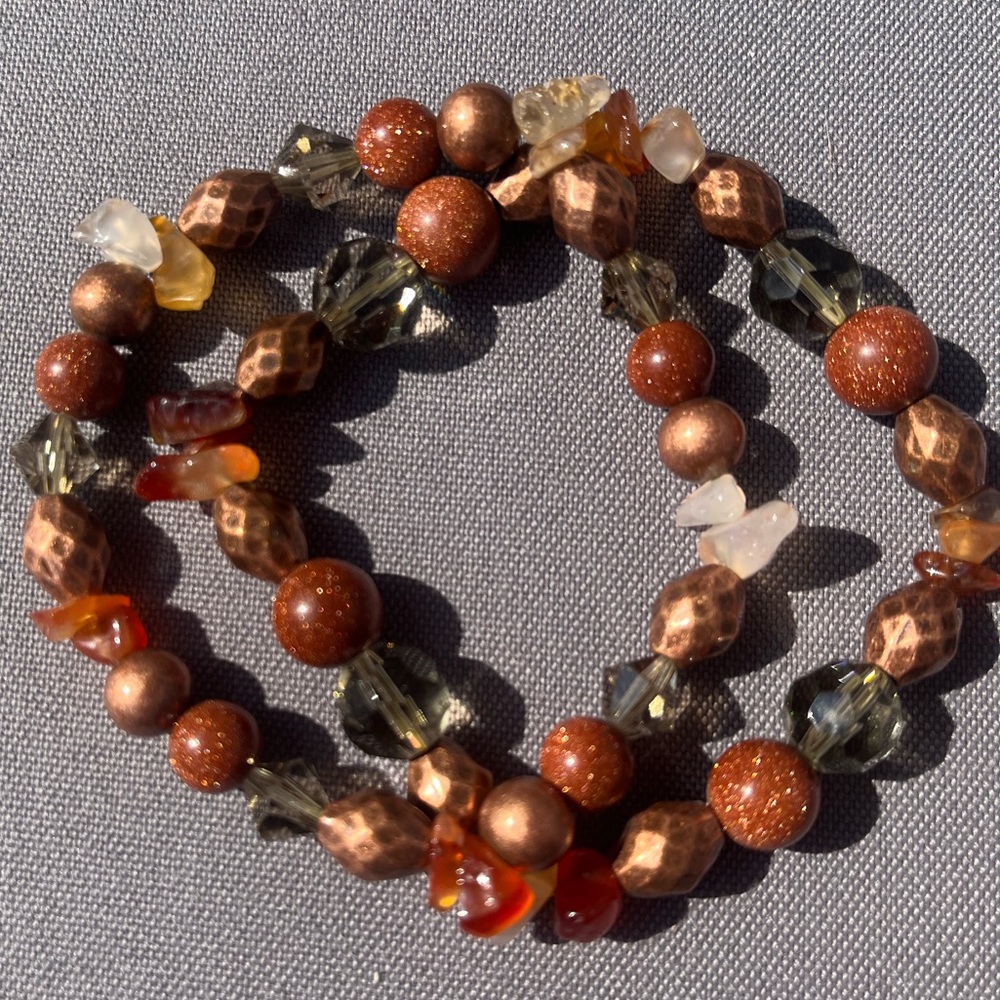 2 Pretty Beaded Bracelets